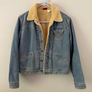 Levi’s faux sheep fur lined denim jacket